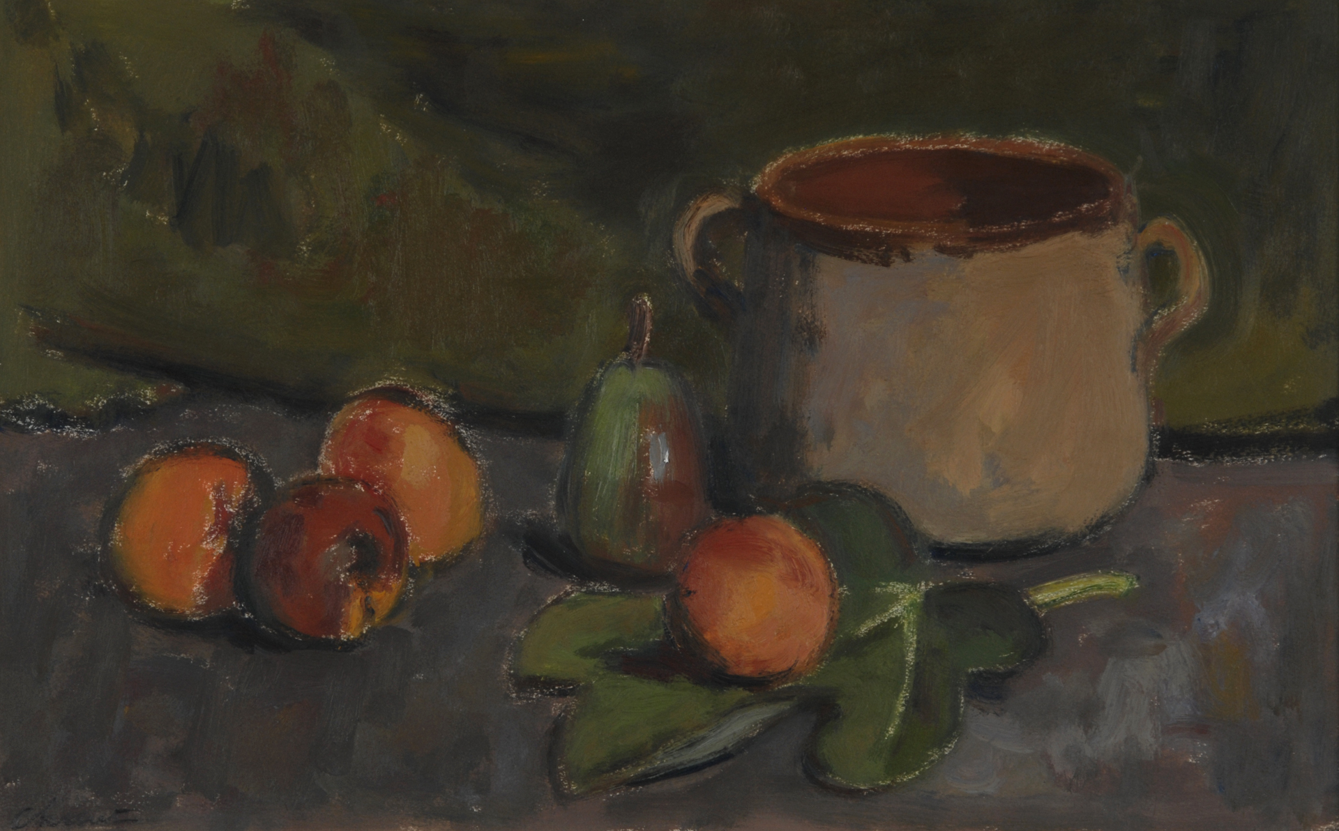 Charles-Louis-Auguste Chinet, Nature morte aux abricots