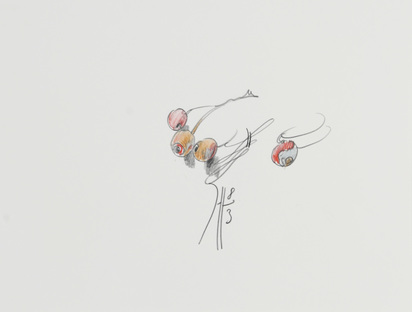2 drawings: Fruits, 1983; Vegetable