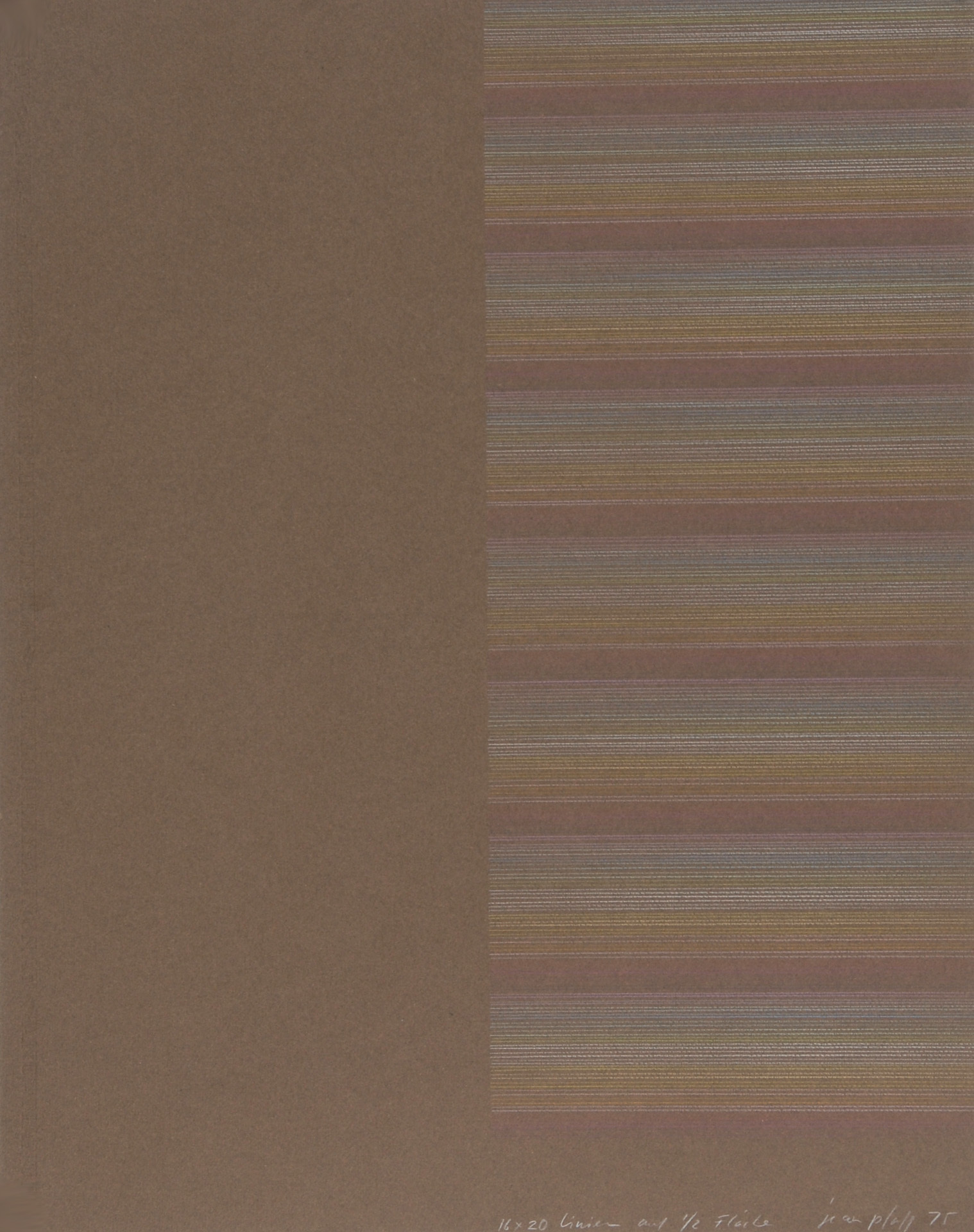 Jean Pfaff, 16 x 20 auf 1/2 Fläche