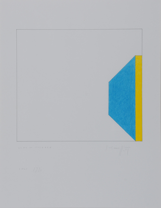 4 Blätter: Glas-Collage Entwurf