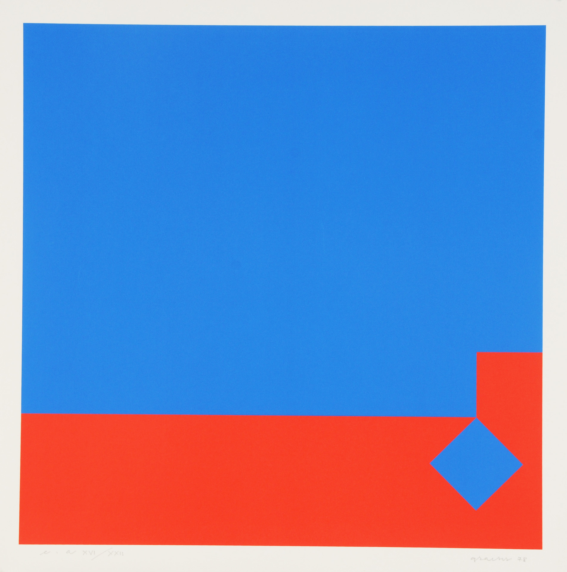 Camille Graeser, Blau / Rot 3:1