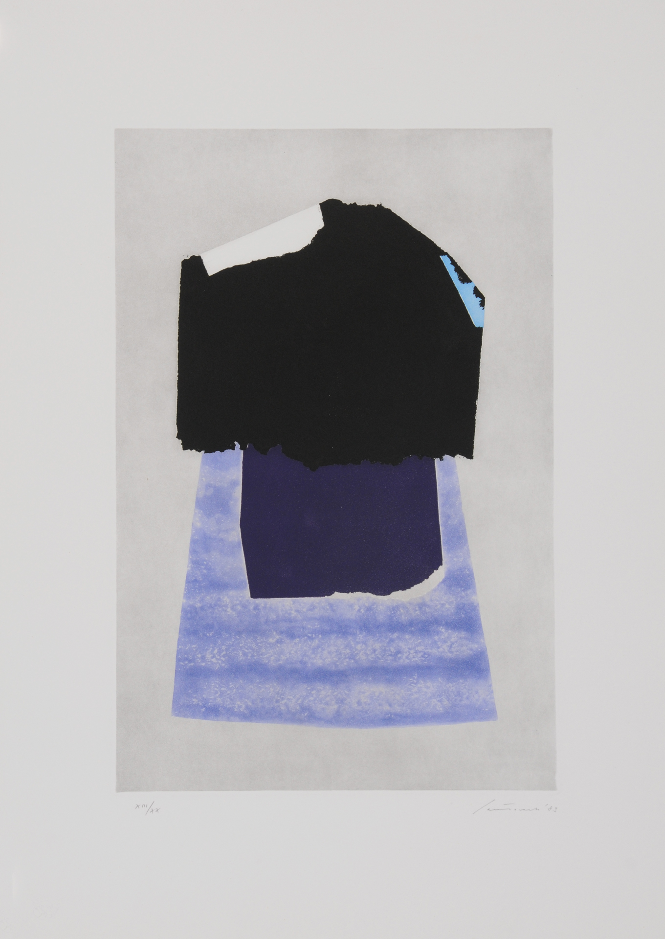 Giuseppe Santomaso, 3 sheets: Senza titolo, 1987; Senza titolo