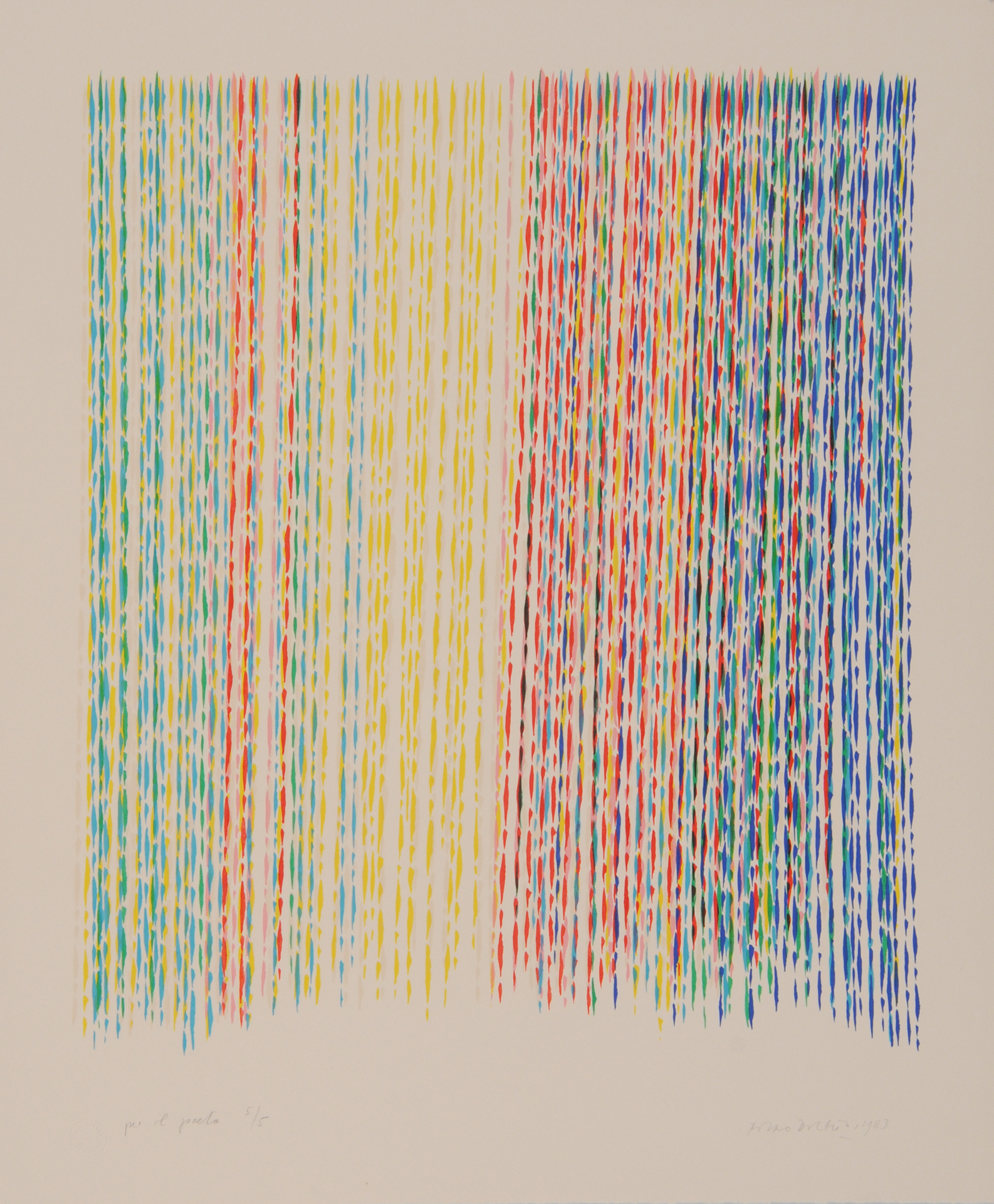 Piero Dorazio, 3 Blätter: Senza titolo 1950/54; Senza titolo, 1963/84; Senza titolo