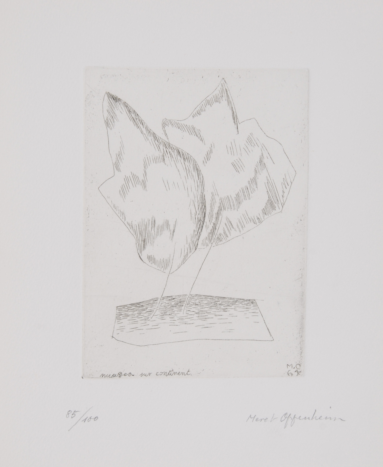 Meret Oppenheim, Nuages sur continent