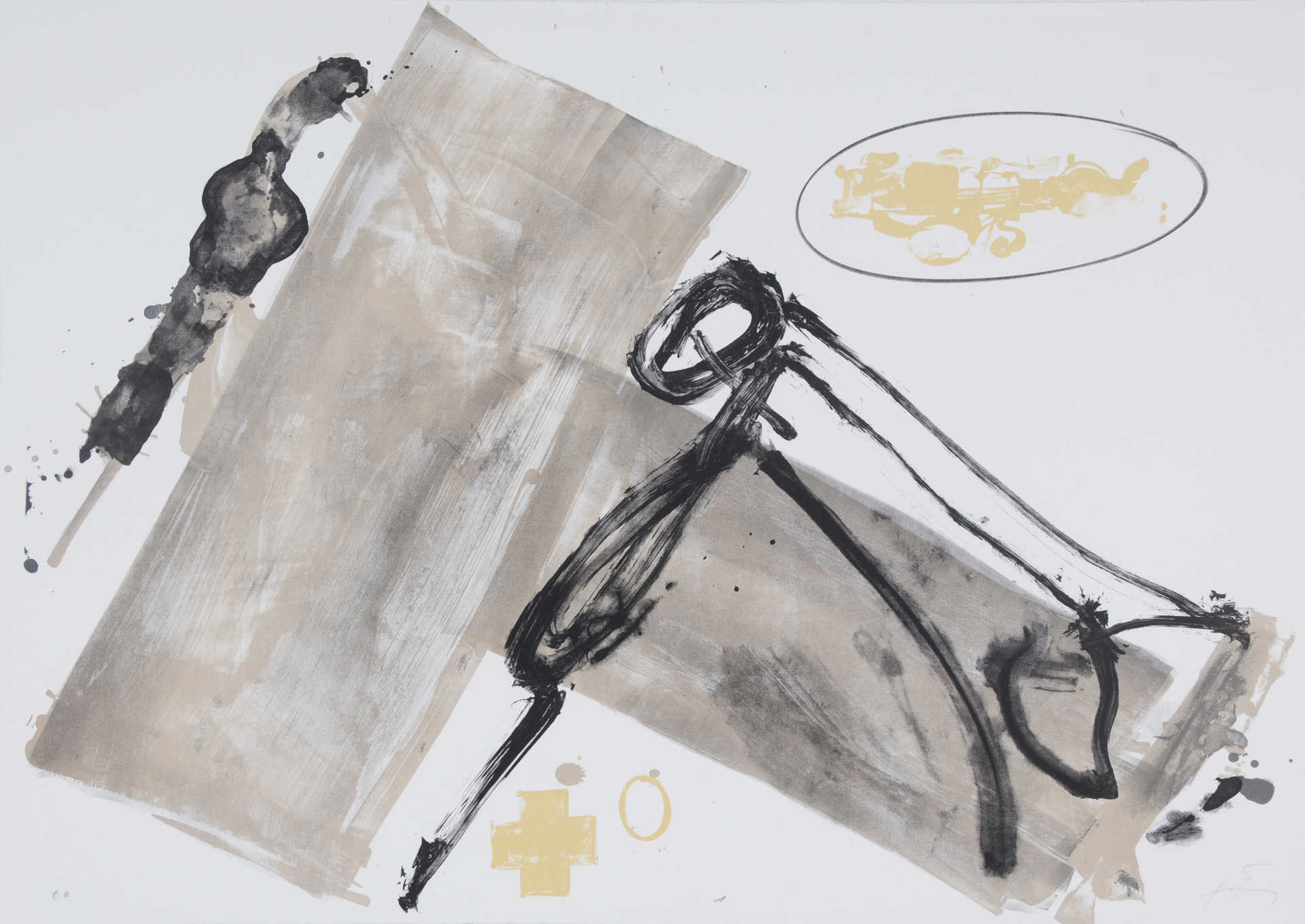 Antoni Tàpies, 2 sheets, from"Suite 63 x 90"