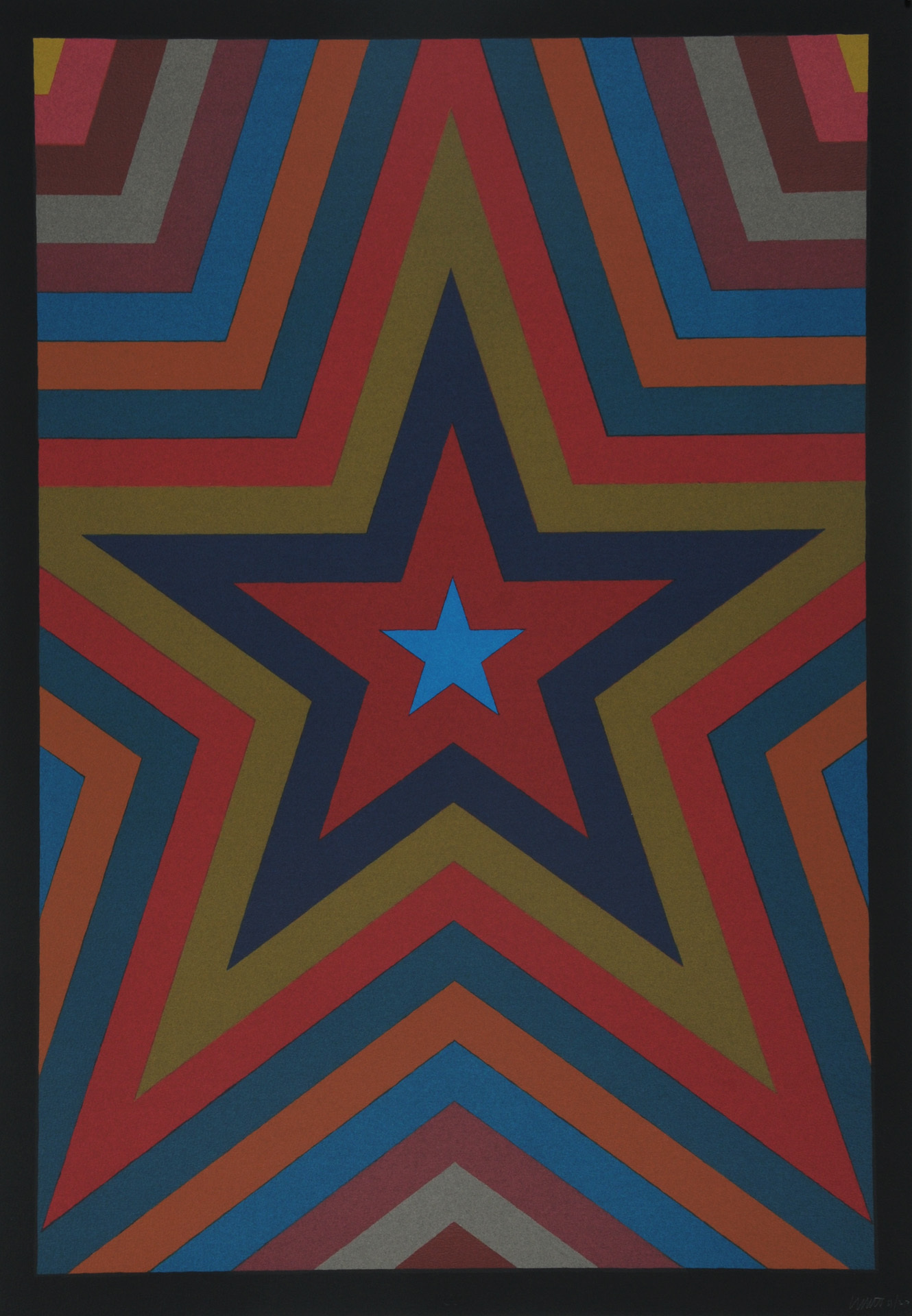 Sol LeWitt, Five Pointed Stars with Color Bands