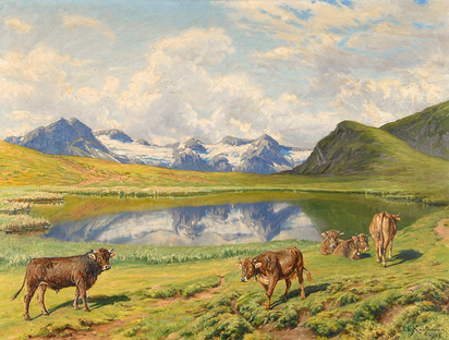 Bergsee auf Bolgenalp am Schwalmis oberhalb des Isentales