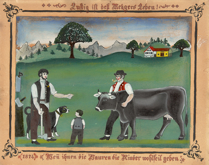 zugeschrieben. Lustig ist des Metzgers Leben wen ihnen die Bauern die Rinder wohlfeil geben