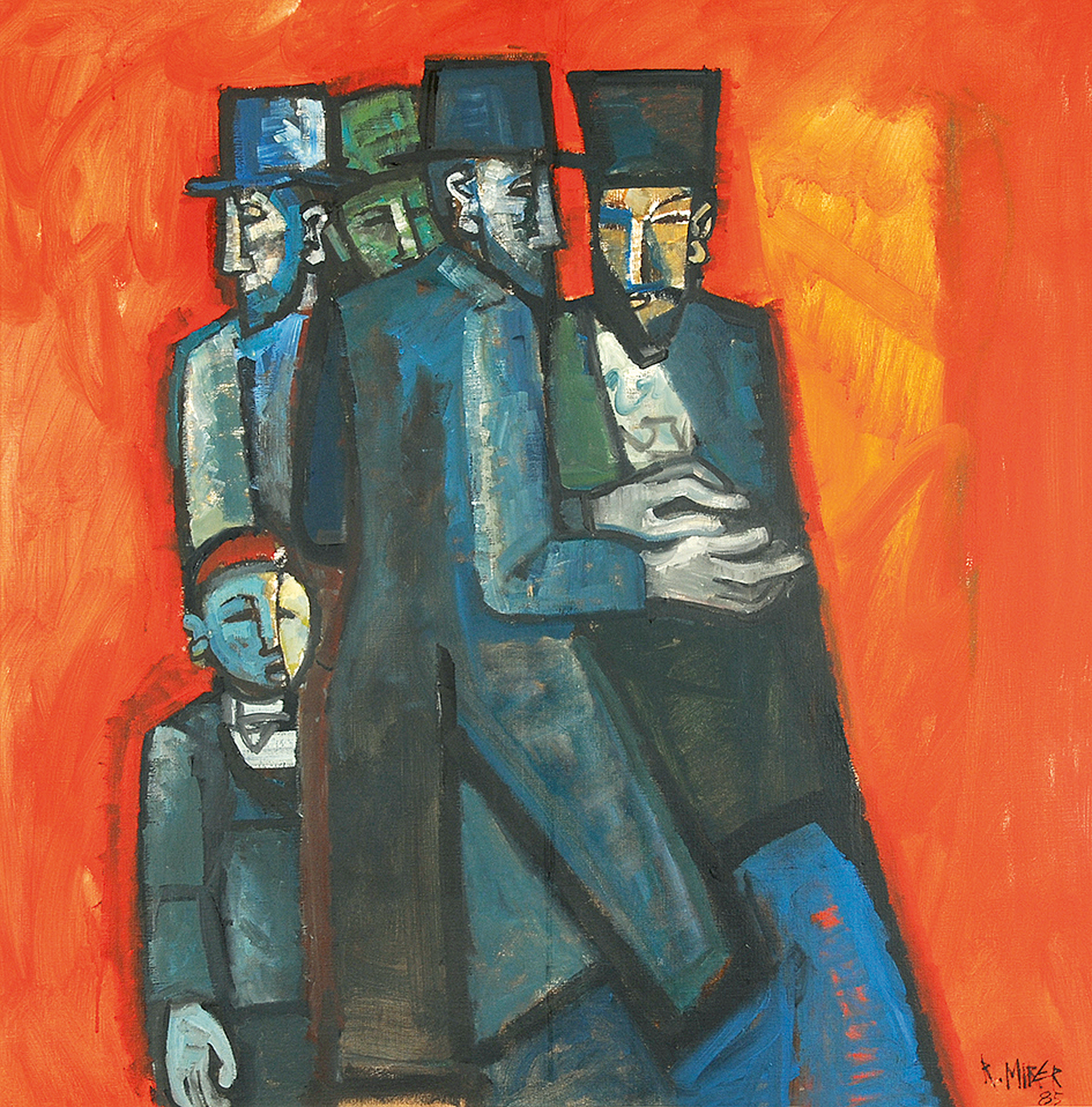 Rudolf Mirer, Männer mit Zylinder