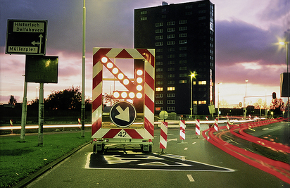 Ombre électrique, feu de signalisation, Rotterdam