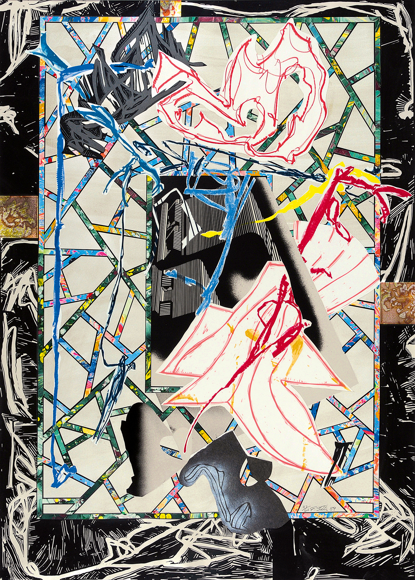 Frank Stella, The Counterpane, from "The Waves"