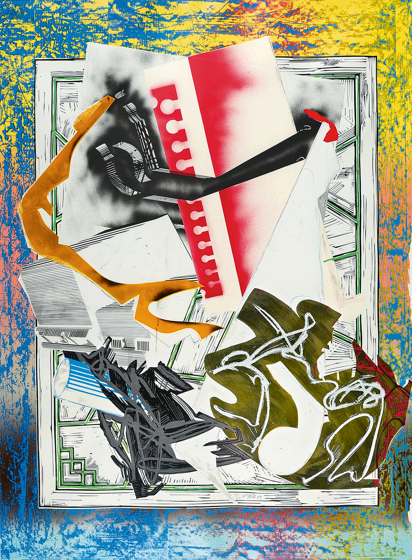 Frank Stella, Going Abroad, from "The Waves"