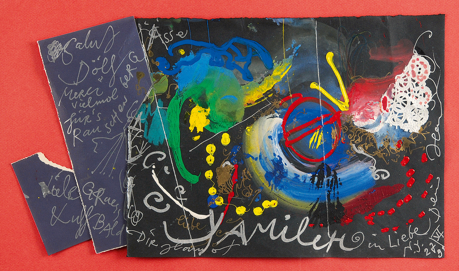 Jean Tinguely, Salut Dölf, Merci vielmol für's Rauschenberg Ässe...