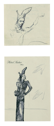 2 sheets: Study for Shoe-Hat