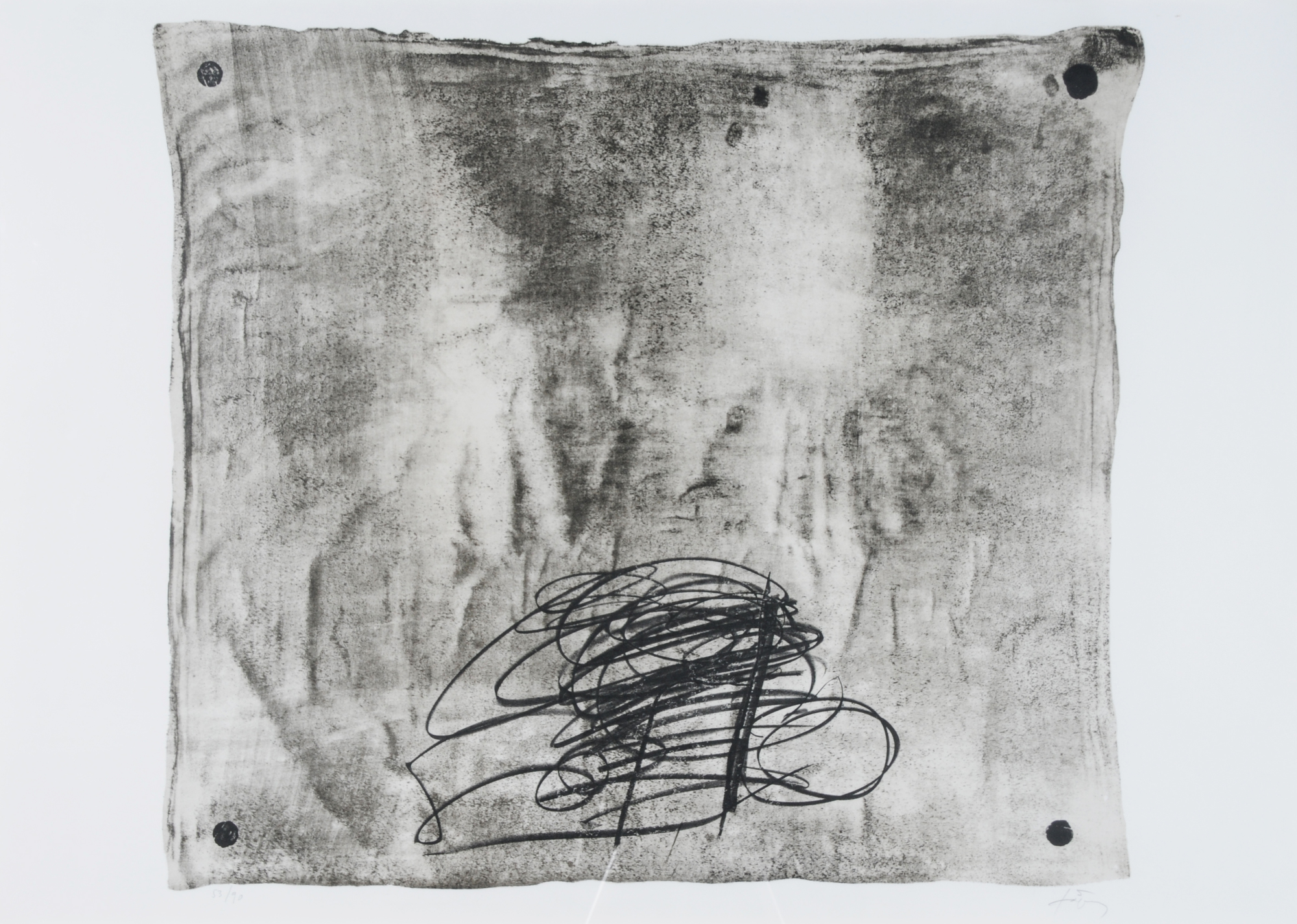 Antoni Tàpies, Chaise ficelée, from "Variations"