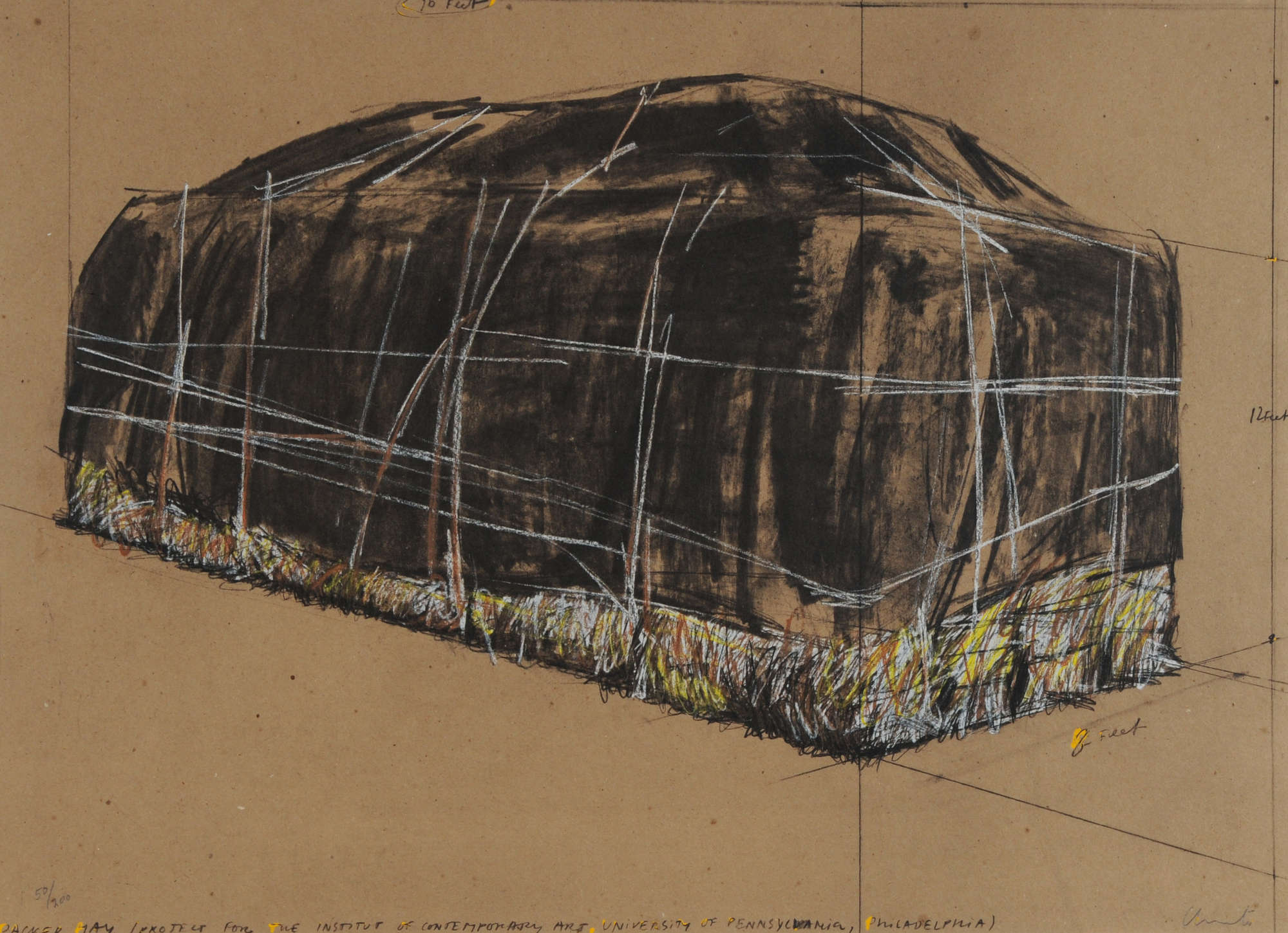 Christo, Packed Hay, Project for the Institute of Contemporary Art, Philadelphia