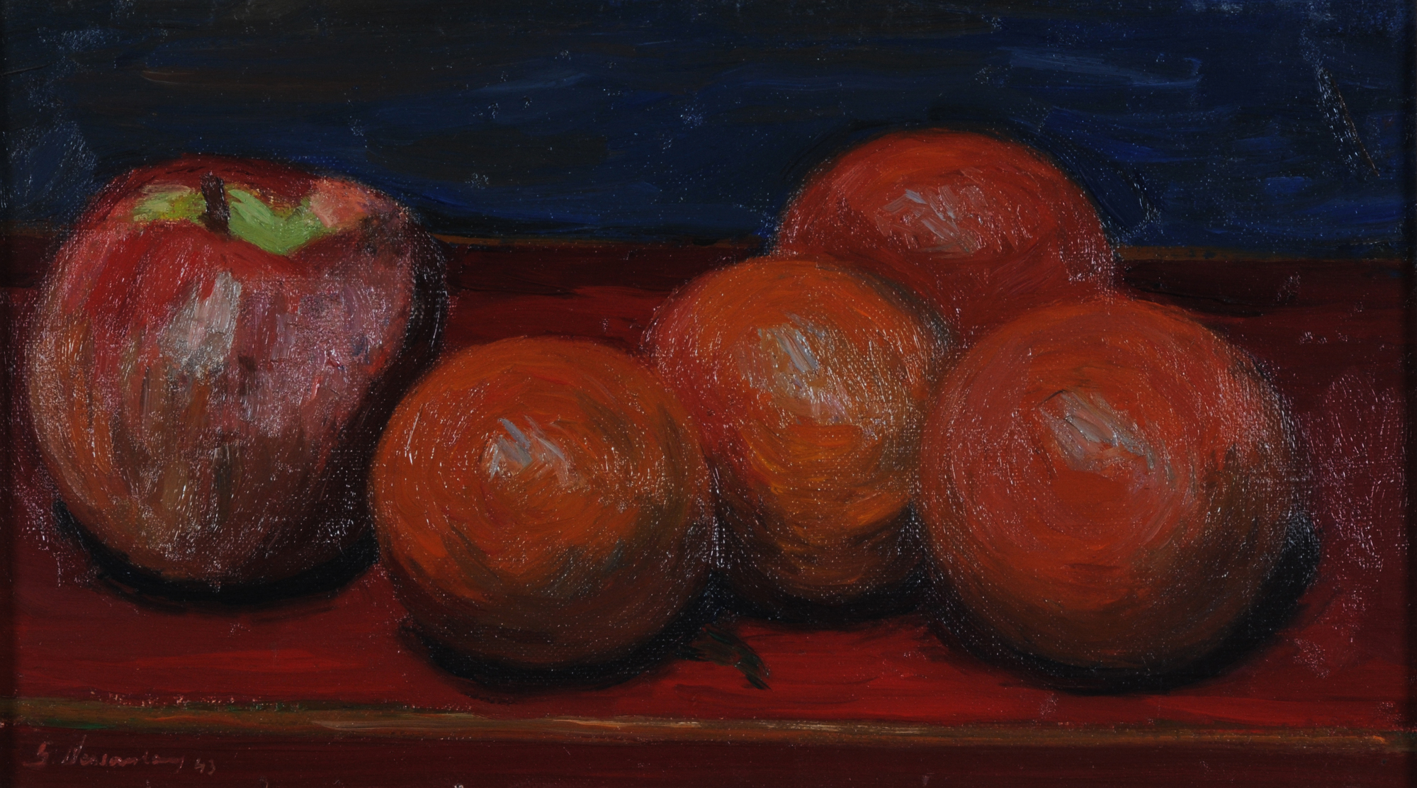 Georges Dessouslavy, Still Life with Apples