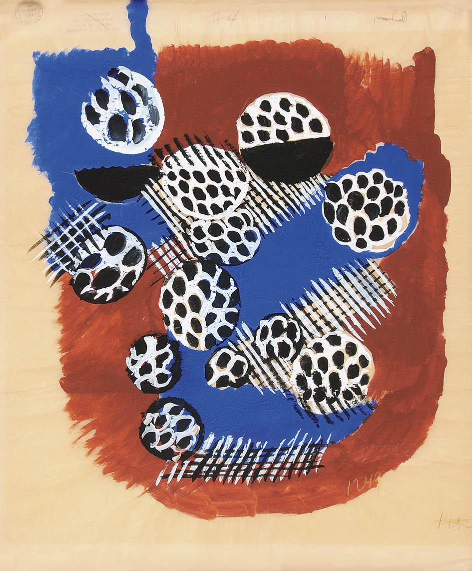 Sonia Delaunay, Composition abstraite. Projet de tissus