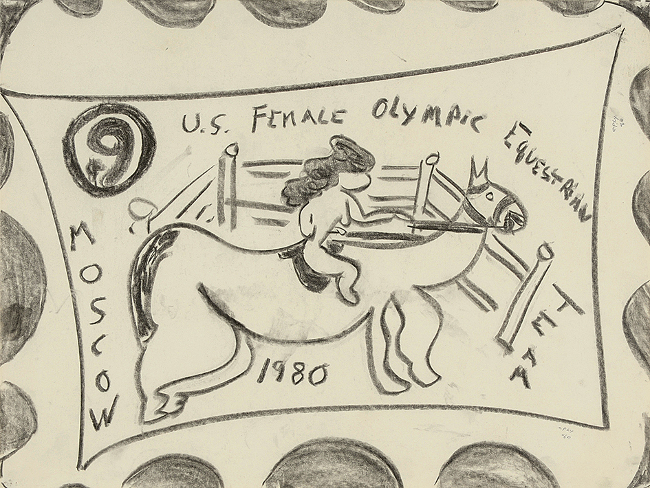 William Nelson Copley, U.S. Female Olympic Equestrian Team, Moscow