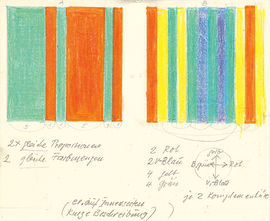 Richard Paul Lohse, Parallelen, 
Study for "Spektrum", No. 86, March 1980