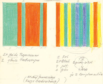 Parallelen, 
Study for "Spektrum", No. 86, March 1980