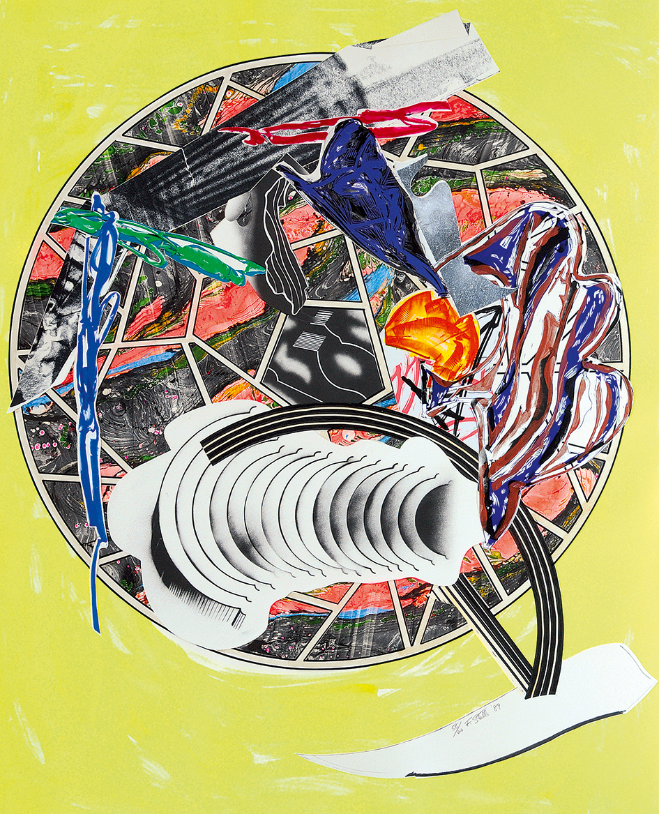Frank Stella, The Whale as a Dish, 1989, 
from "The Waves"