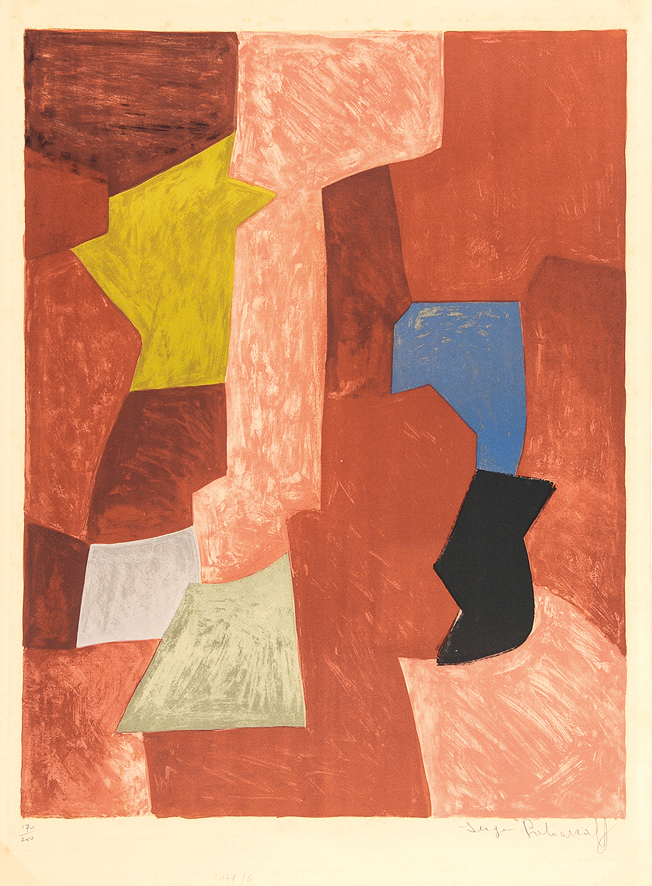 Serge Poliakoff, Composition rouge, jaune et bleue
