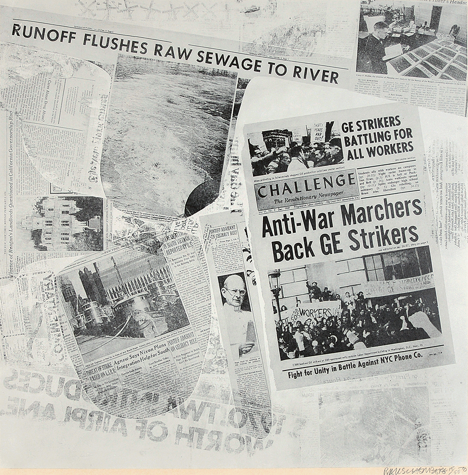 Robert Rauschenberg, Blatt aus "Features from Current"