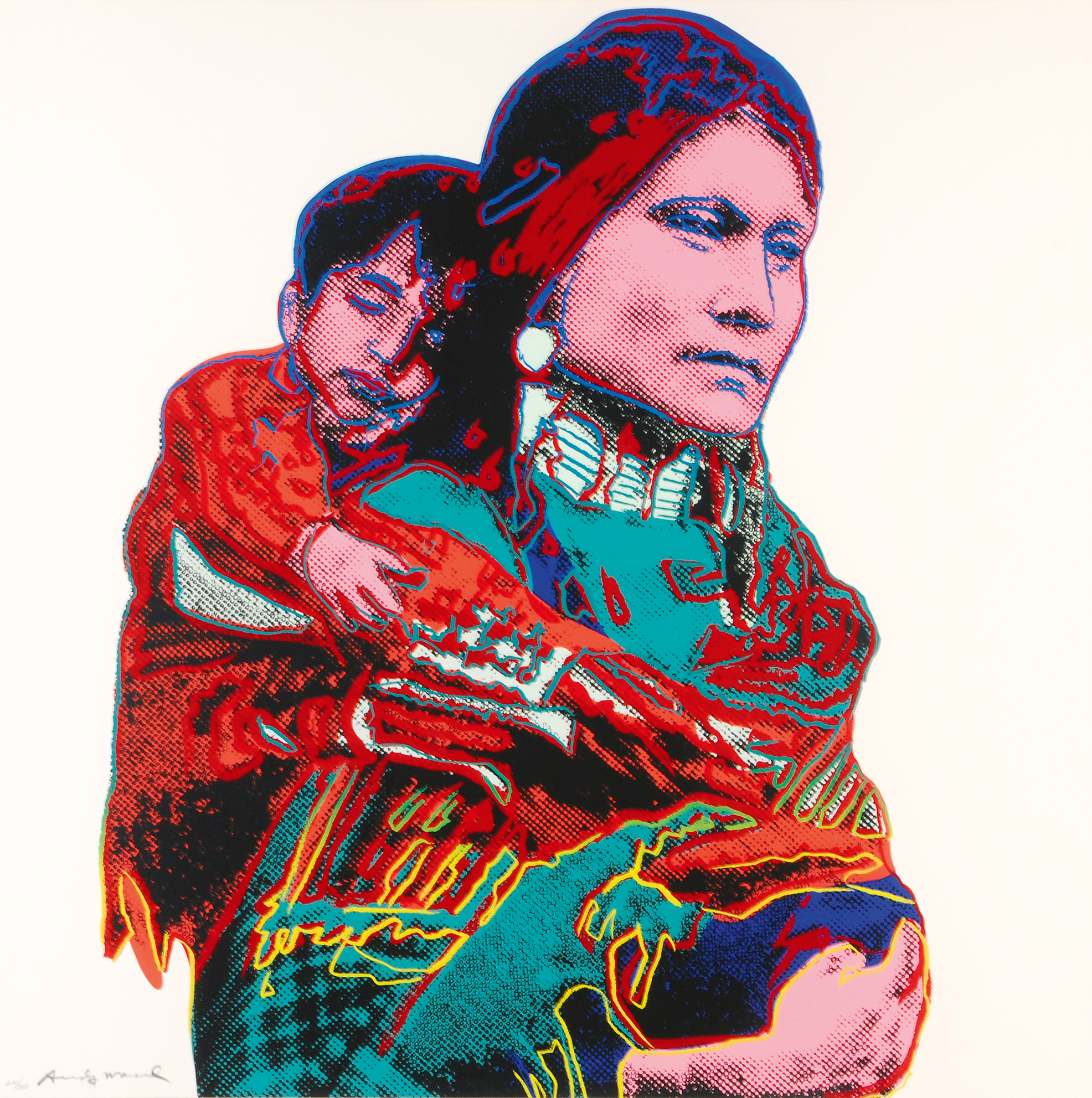 Andy Warhol, Mother and Child, aus "Cowboys and Indians"