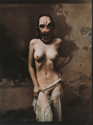 Nude with Gorilla Mask