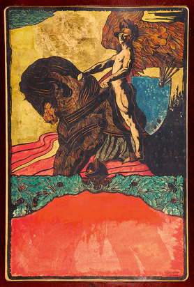 Projet d'affiche pour le roman historique "Ivanhoe" de Walte Scott