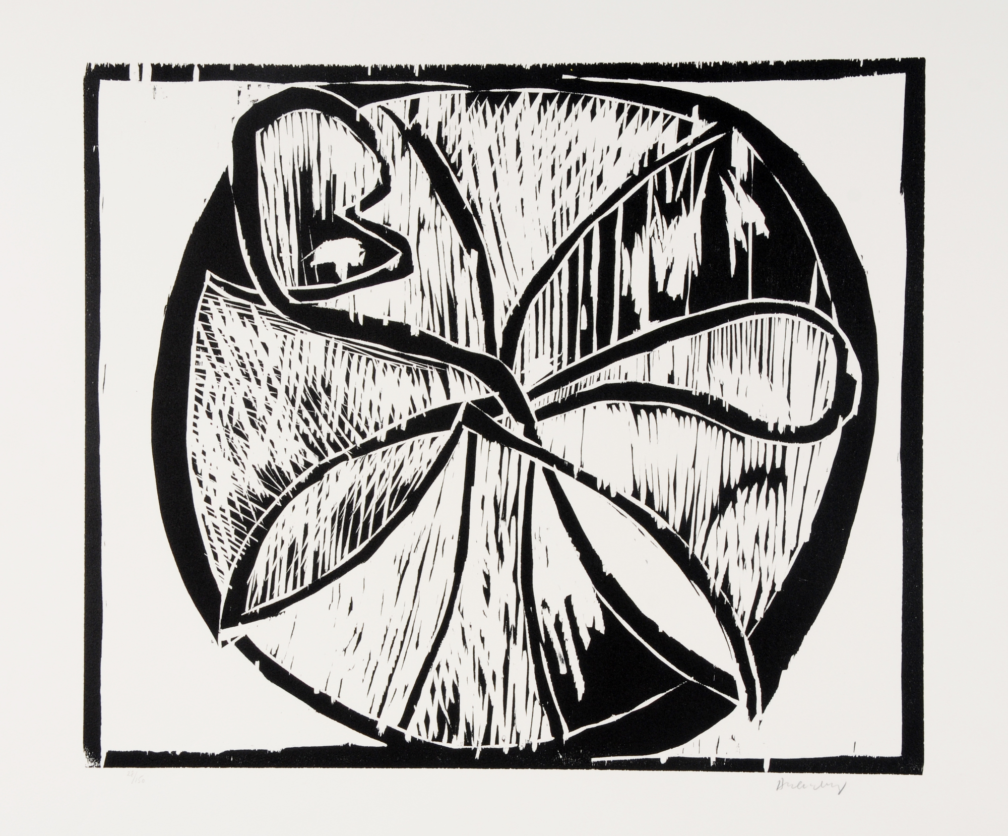 Pierre Alechinsky, 2 Blätter aus "Au fil du bois"