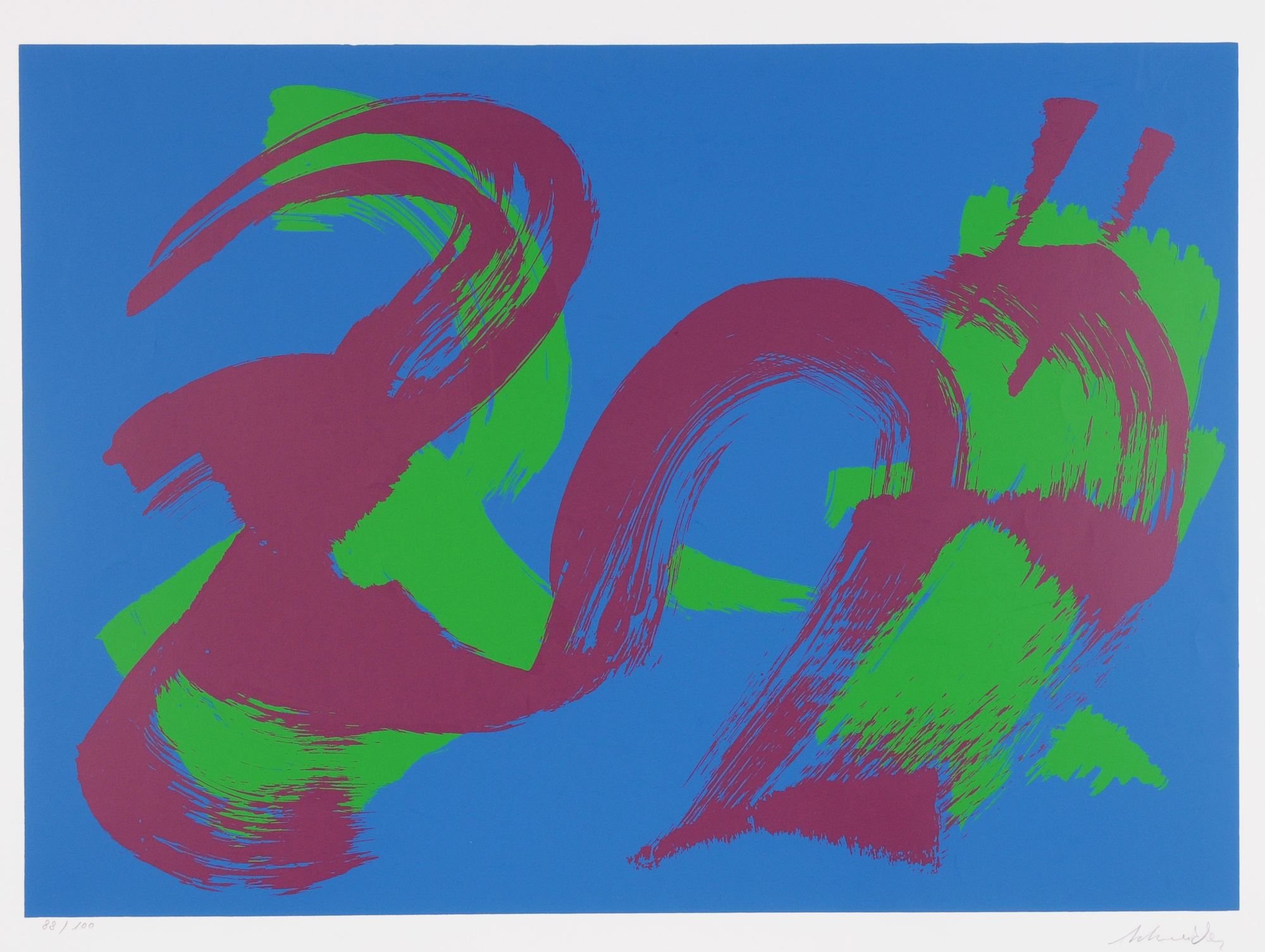Gérard Schneider, 3 Blätter: Ohne Titel (Kompositionen)