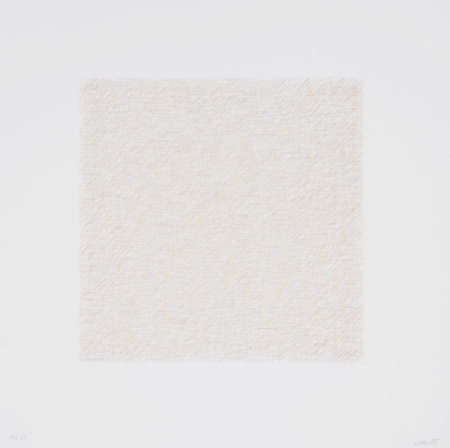 Sheet from "Lines of Inch, Four Directions, Four Colors"