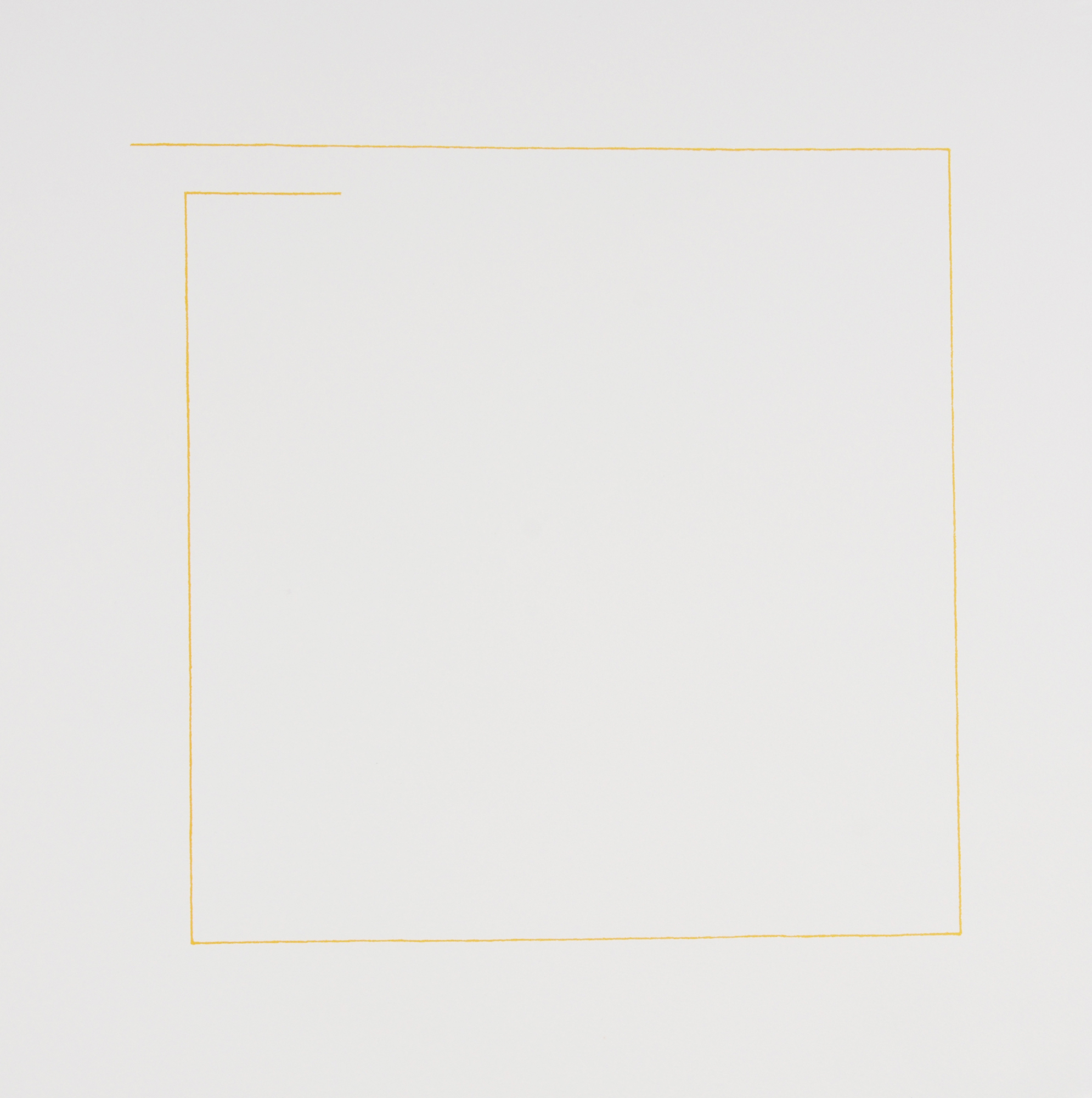 Robert Mangold, Yellow Line Print