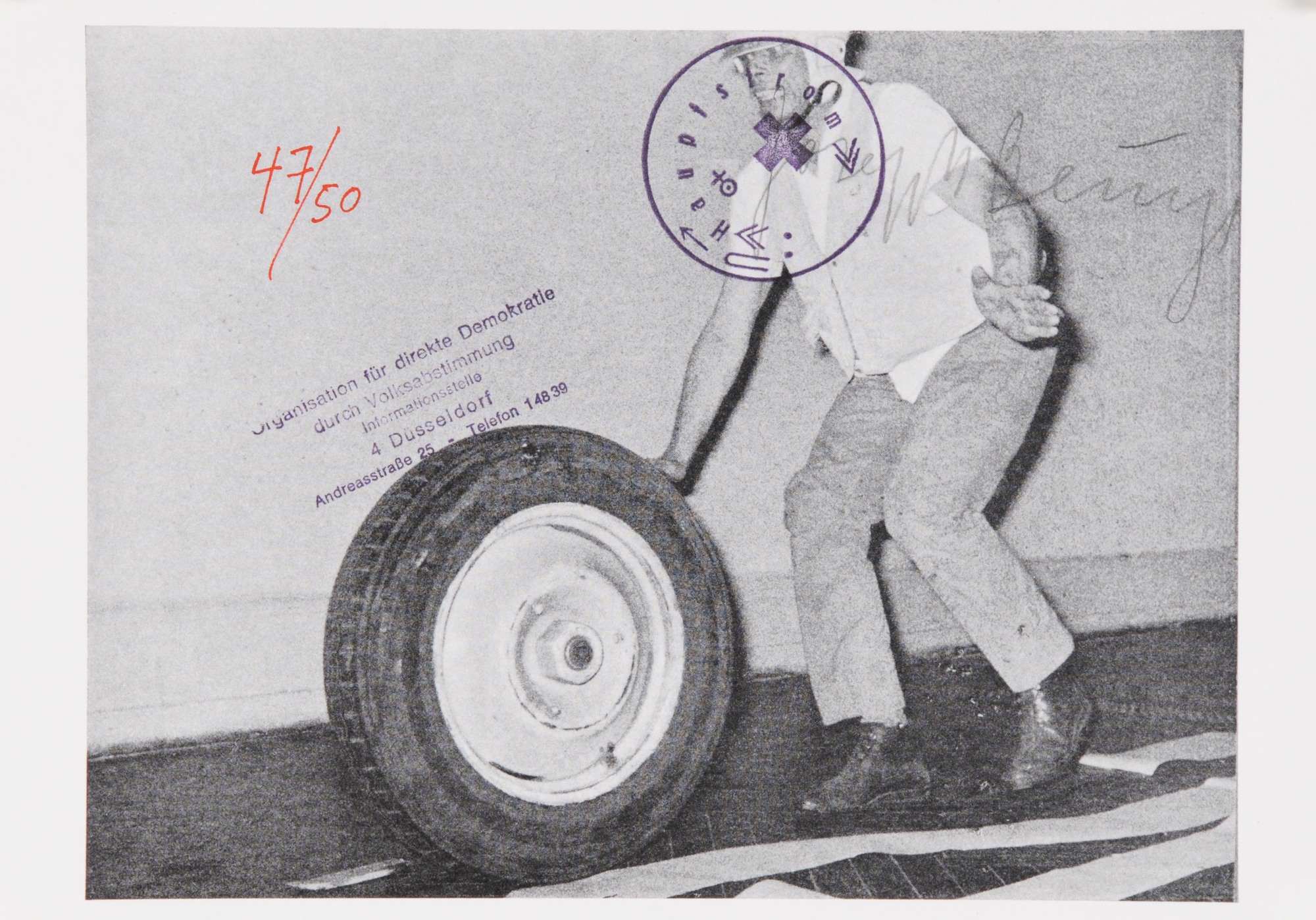 Joseph Beuys, 3 sheets: Freier Demokratischer Sozialismus, 1971; Hauptstrom, 1973; Blumenzucker