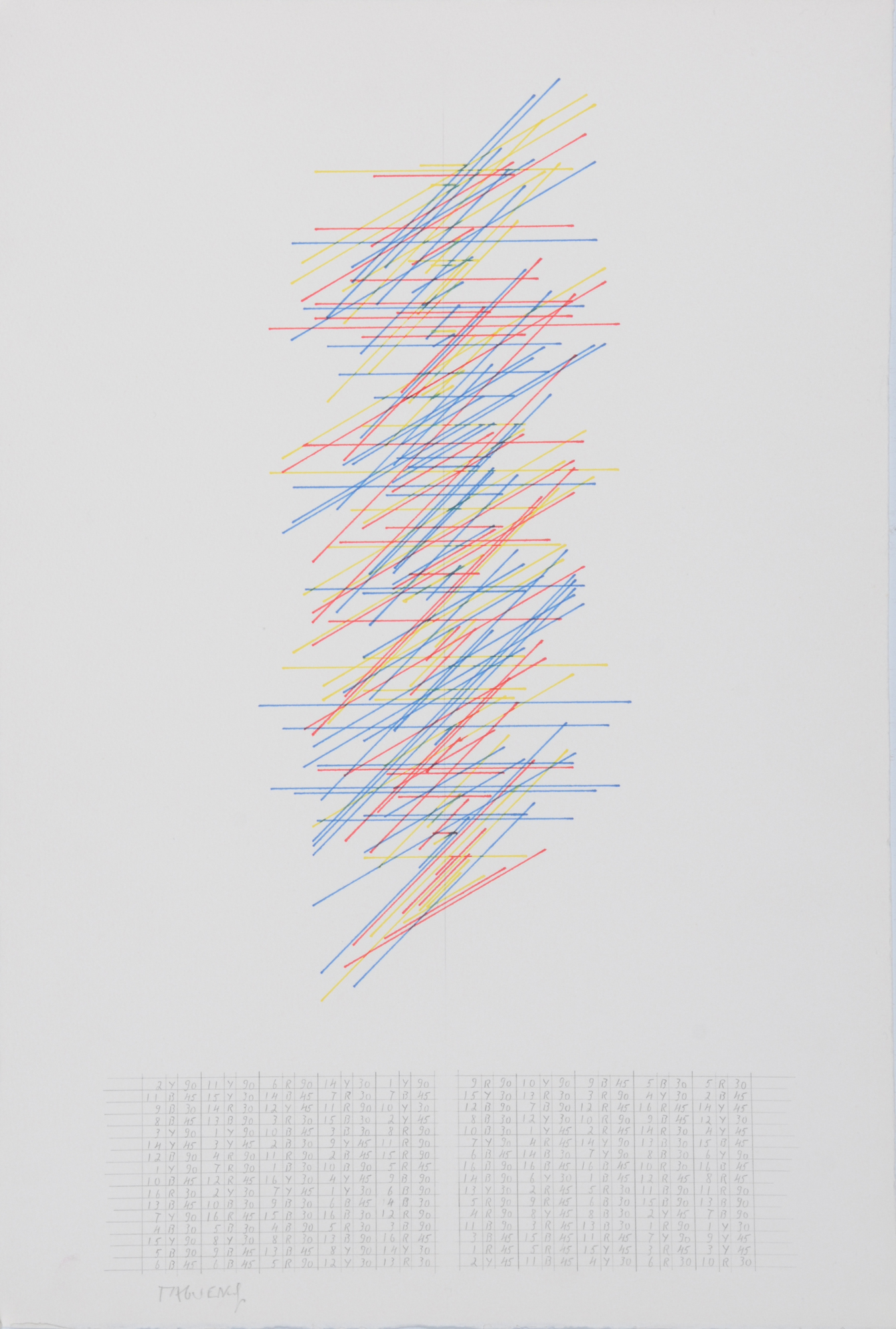 Bernard Tagwerker, 9 sheets: Untitled
