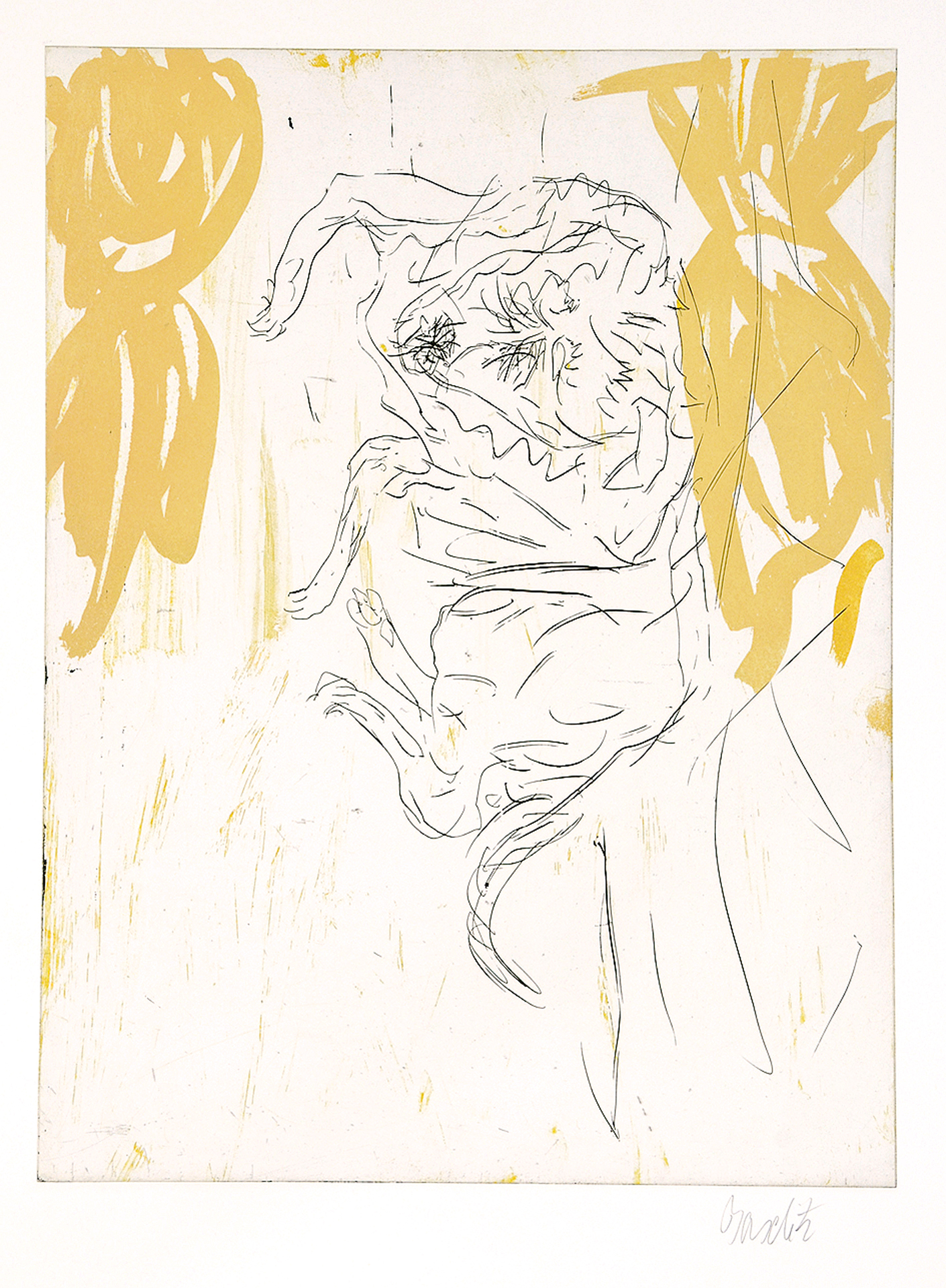 Georg Baselitz, Leo, aus "Schlafende Hunde"