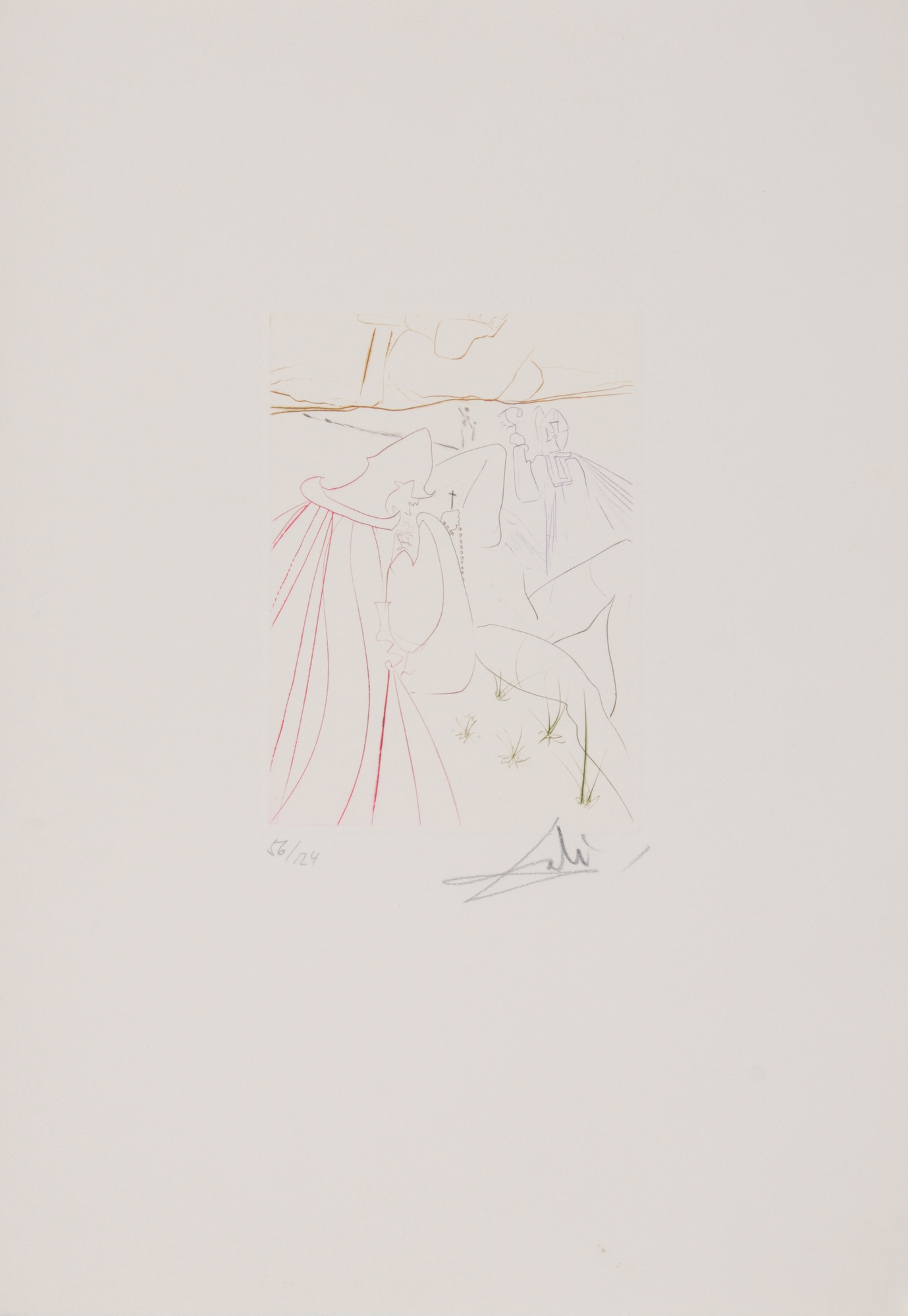 Salvador Dalí, 4 Blätter aus "Le Décameron"