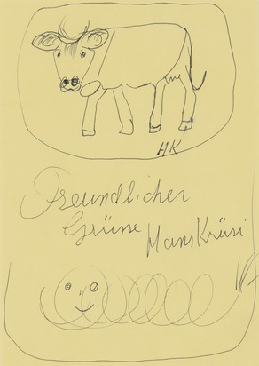 Kuh und Wurm