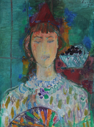 Mädchen mit Fächer