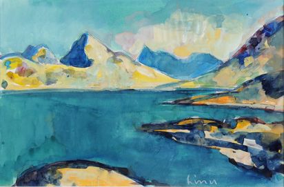 Landscape with Lakes and Mountains