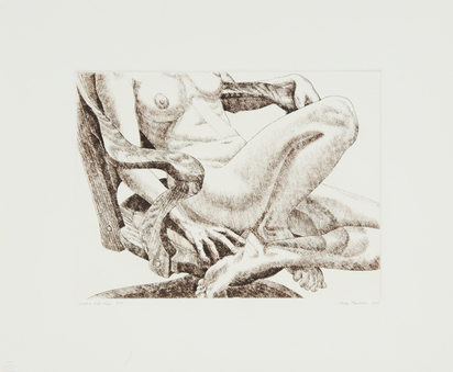 3 sheets: Nude Reclining on Her Back, 1972; Nude on Oak Chair, 1978; Legs