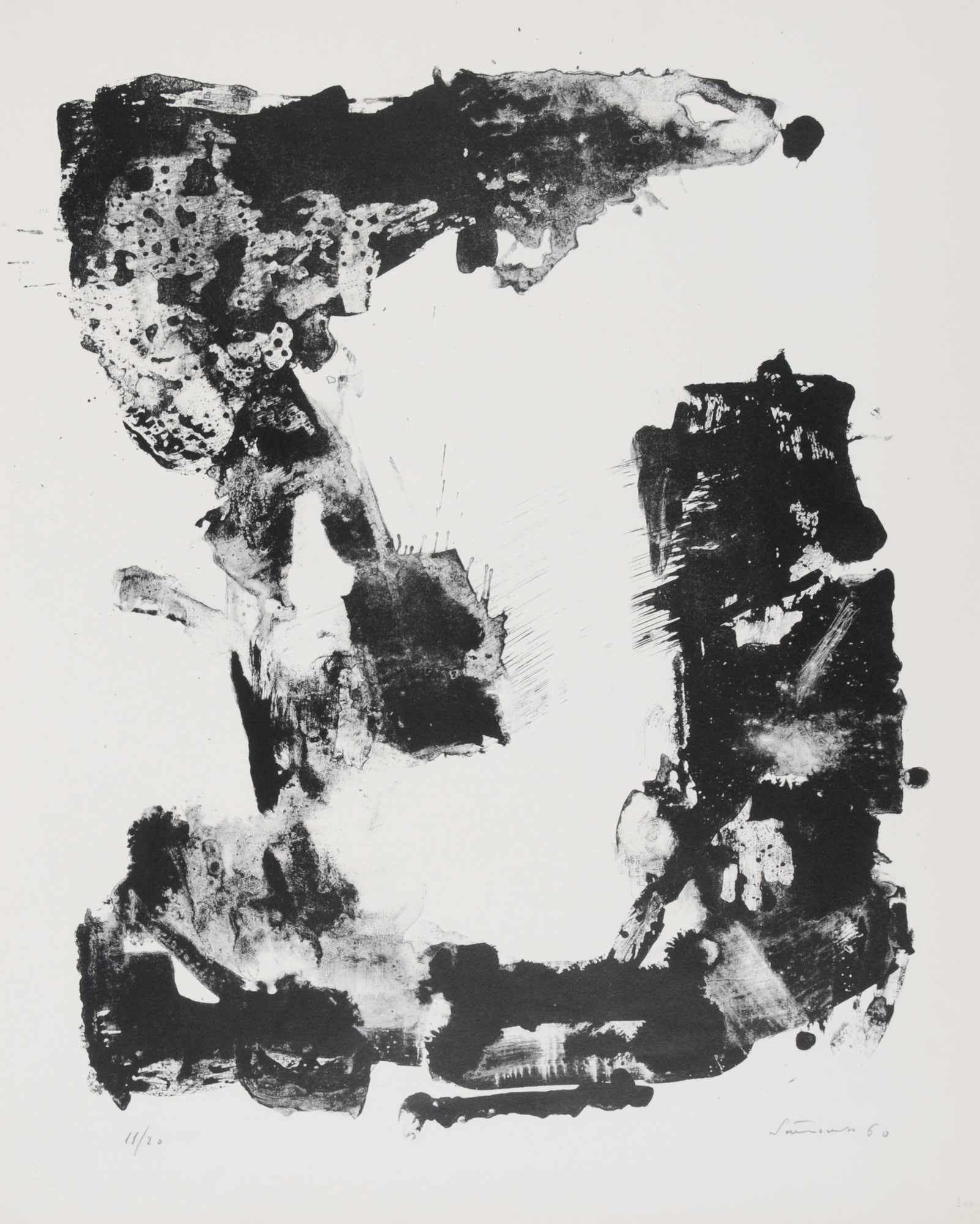 Giuseppe Santomaso, 2 sheets: Senza titolo, 1960; Luce e quasi ombra