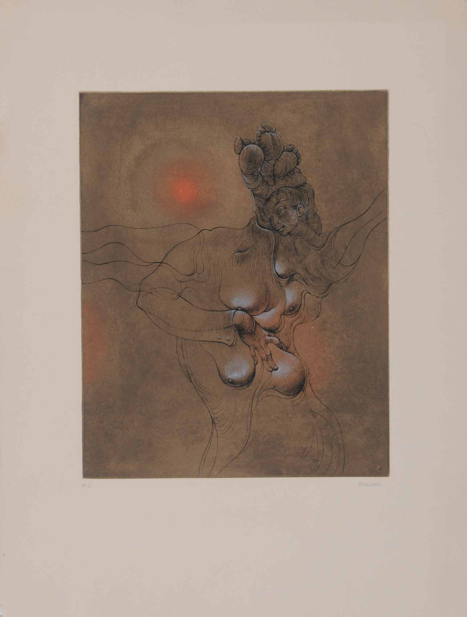Hans Bellmer, 2 sheets: Sans titre