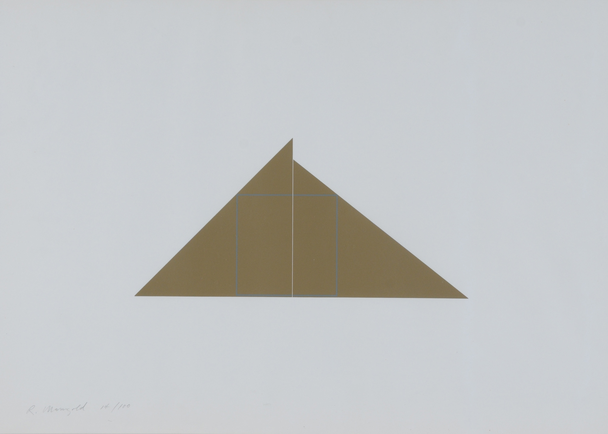 Robert Mangold, A Square within Two Triangles