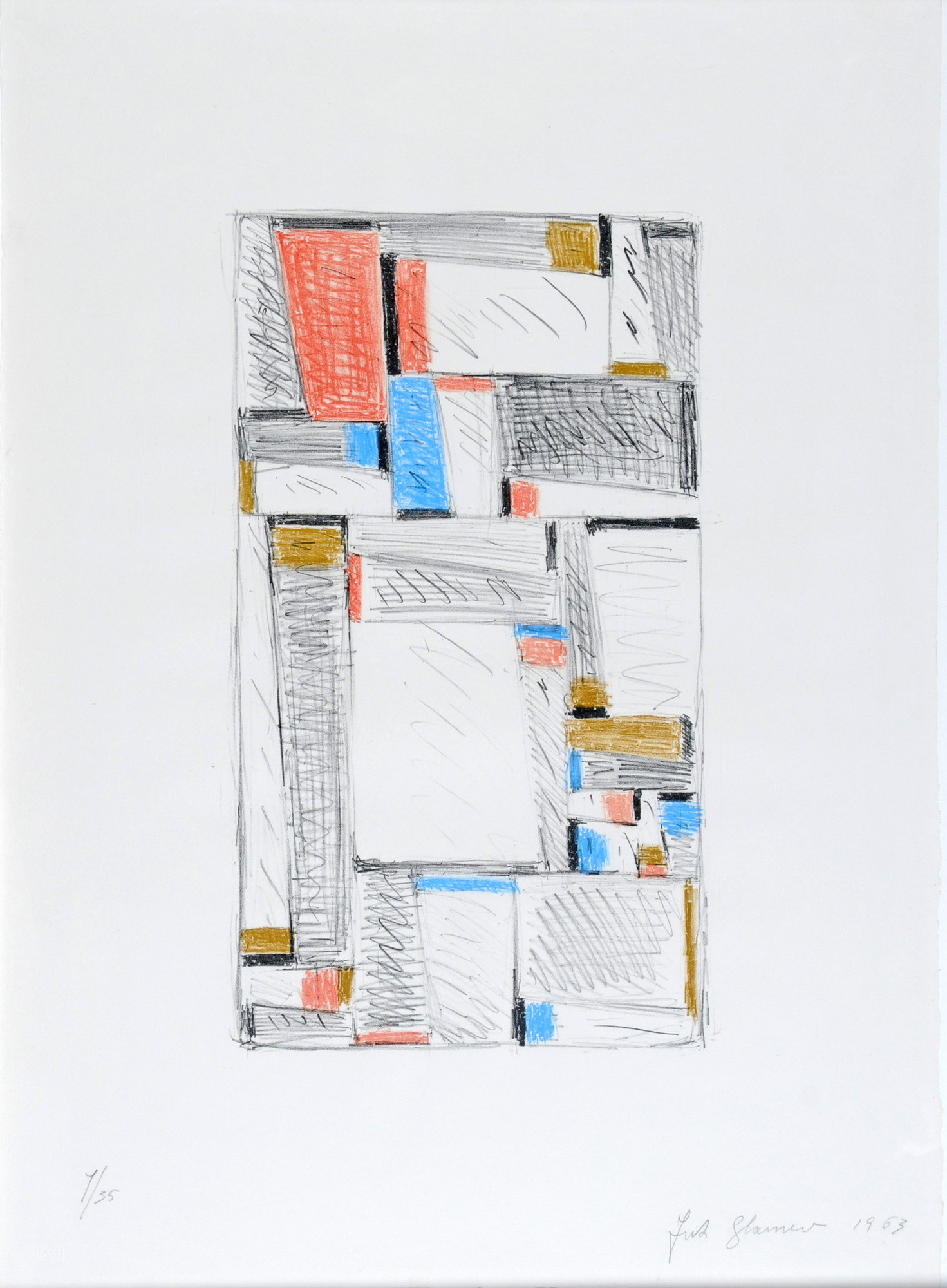 Fritz Glarner, Color Drawing for Relational Painting