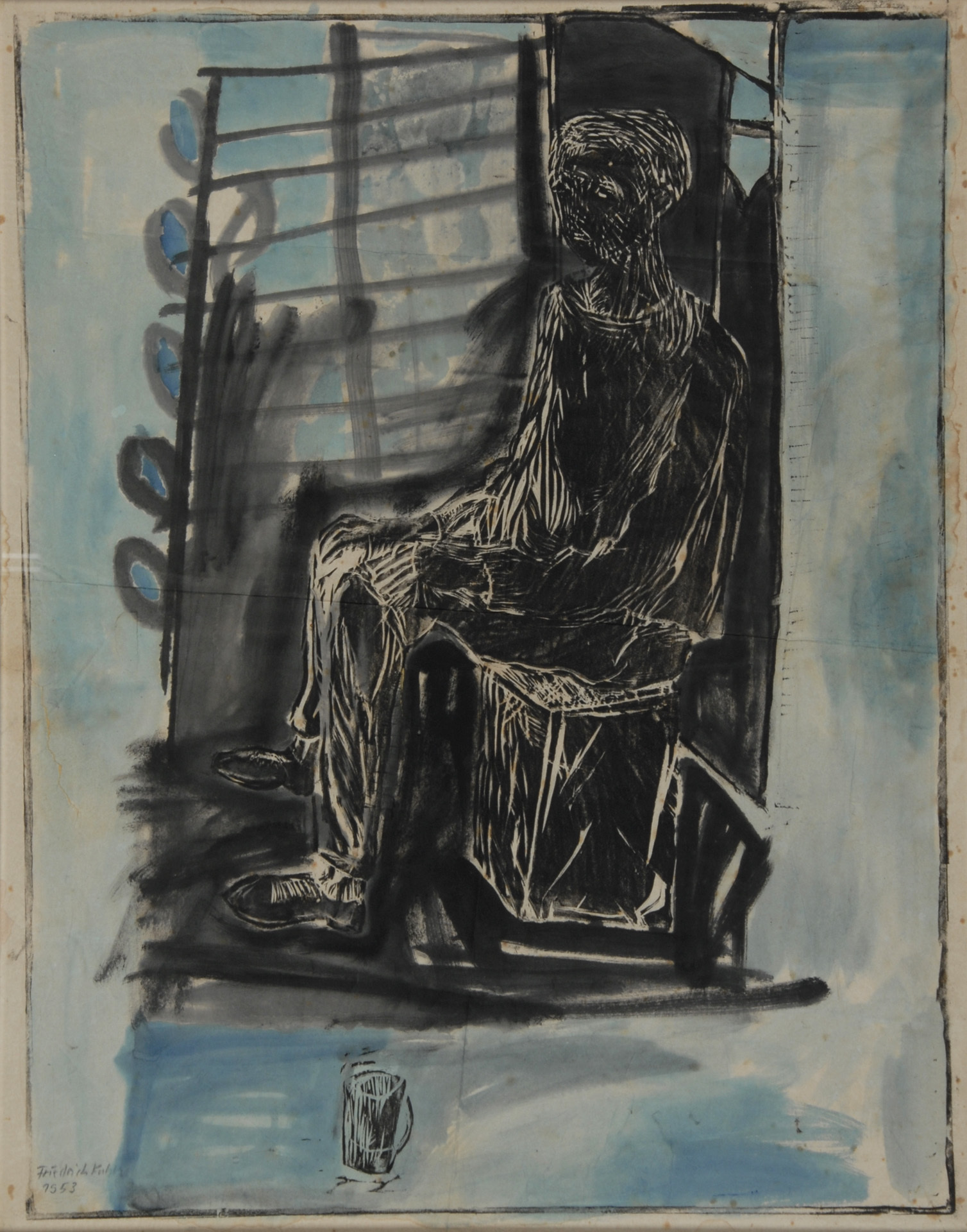 Friedrich Kuhn, Sitzender Mann