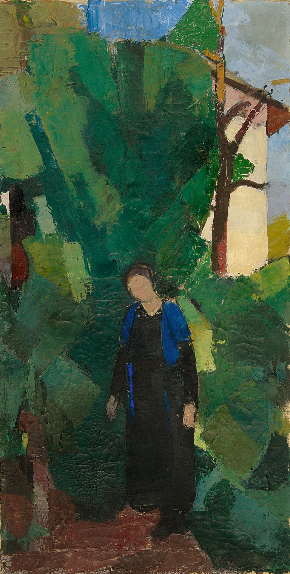 Albert Müller, Frau Burckhardt im Garten