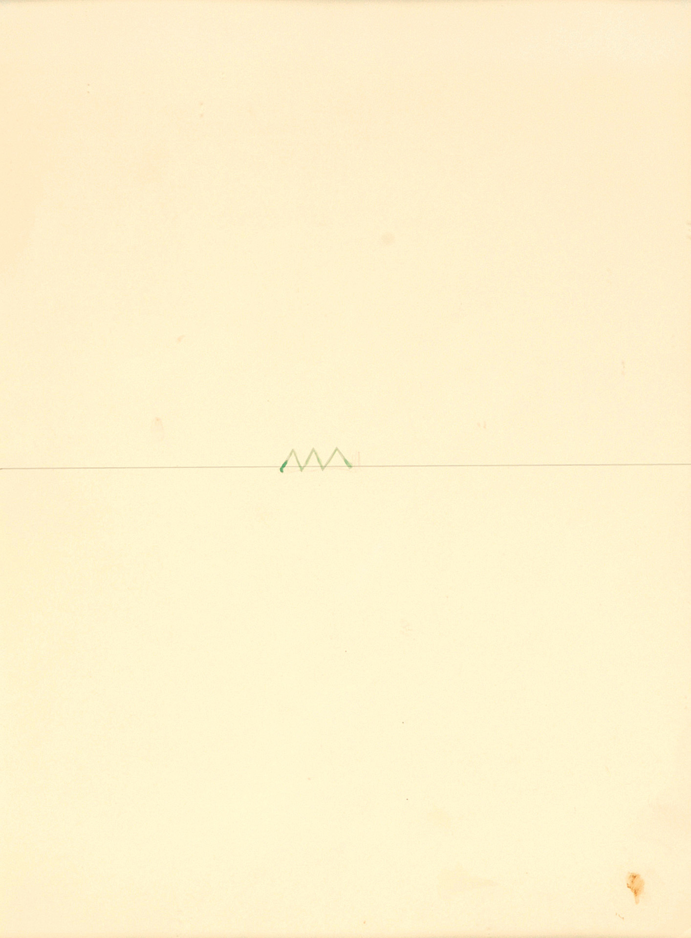 Richard Tuttle, Number 5, Horizon and Back
